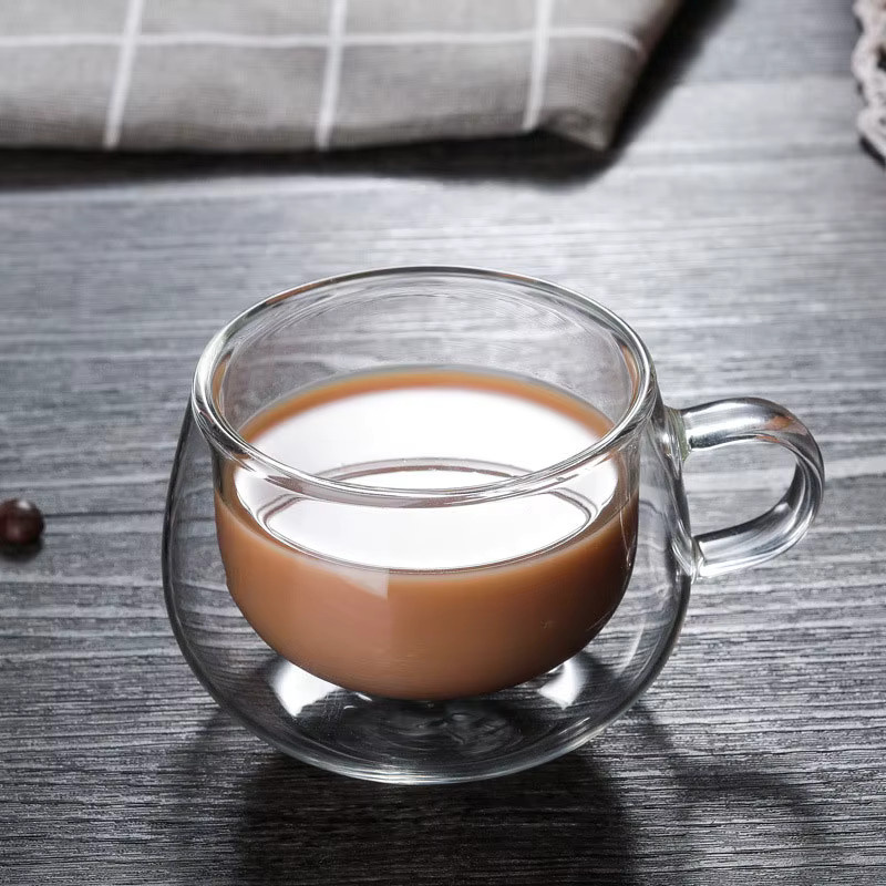 Multiyilego Doppelwandige Teeglas-Tasse aus transparentem Glas für Kaffee und Kaltgetränke - Bild 2