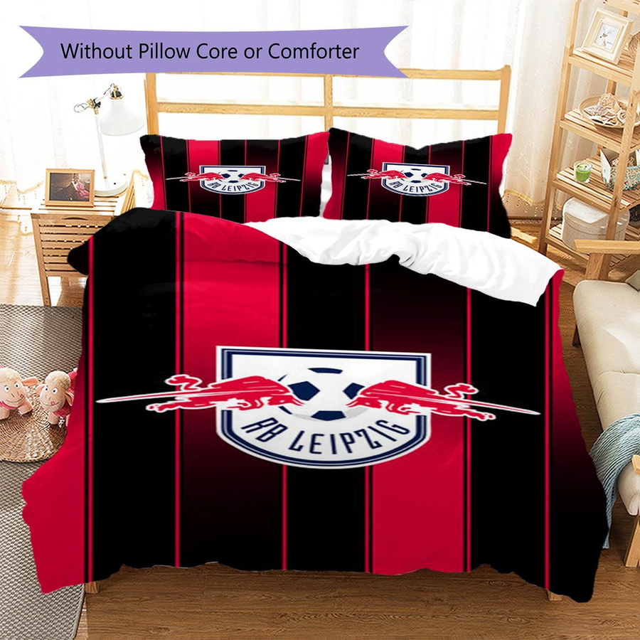 RB Leipzig Logo Muster Bettwäsche Set mit Bettbezug und 2 Kissenbezügen B/H: 200 x 220 cm - Bild 4
