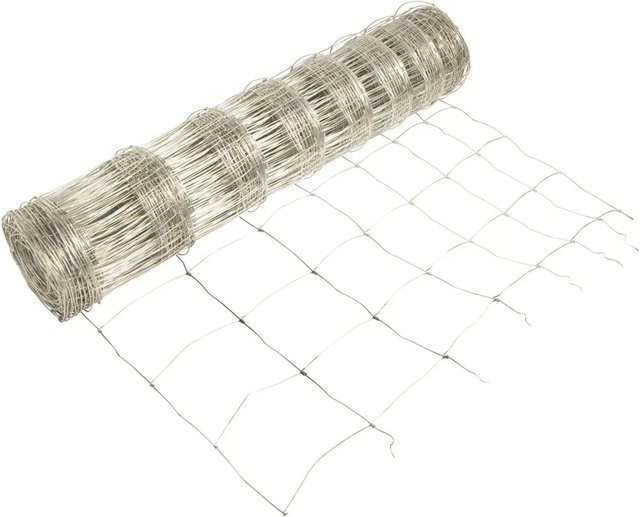 URSUS Light ZAL 100/ 8/15 Knotengeflecht verzinkt in Silber, Höhe: 1 m, Länge: 50 m - Bild 2