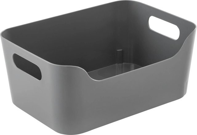 Aufbewahrungsbox Michael M von Mömax in Grau aus Kunststoff mit Griffen - Bild 1