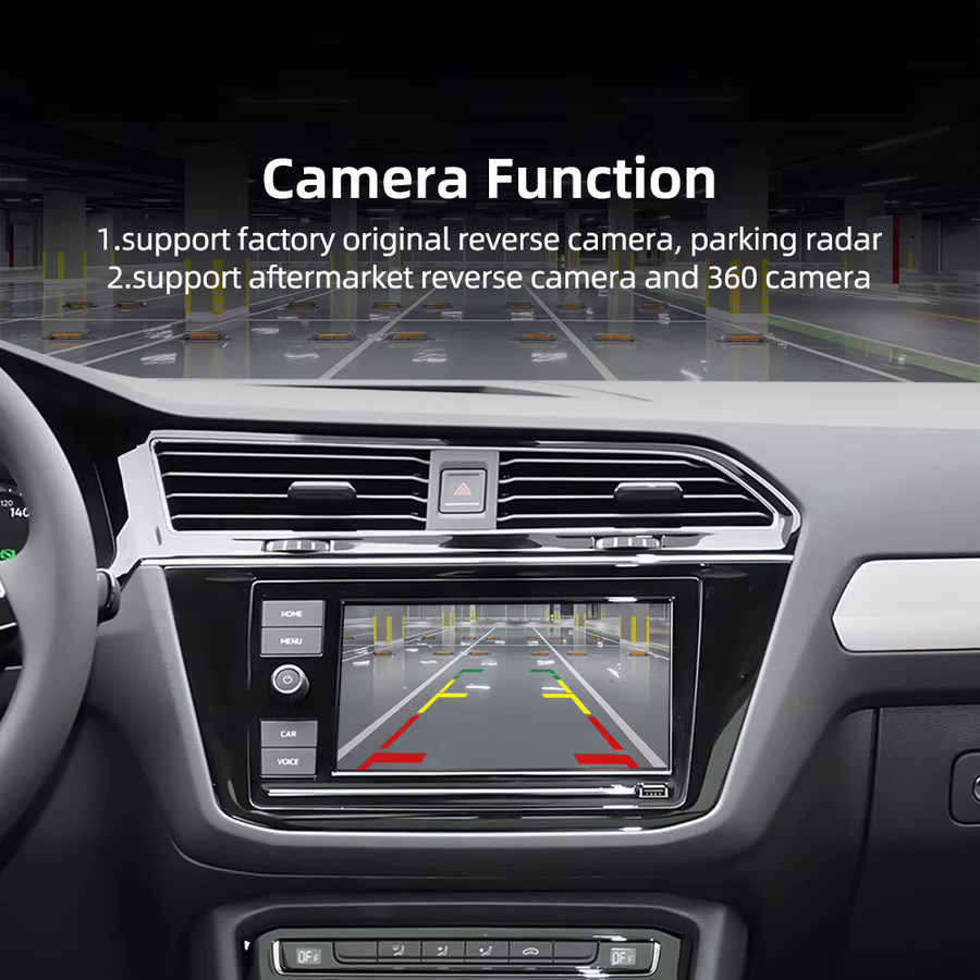 AUTOABC Drahtloser CarPlay und Android Auto Decoder für VW Volkswagen Skoda Octavia A5 Golf7 Polo Passat B8 MIB MIB2 mit Bluetooth und Navigation - Bild 4