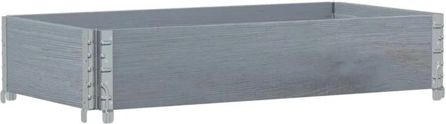 vidaXL Pflanzkiste aus Massivholz Kiefer in Grau, B: 100 cm, T: 50 cm, H: 21,5 cm - Bild 1