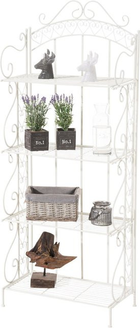 TPFGarden Standregal Anton aus Metall in Weiß für Garten, Balkon und Terrasse, H: 153,0 cm, B: 61,0 cm, T: 33,0 cm - Bild 1
