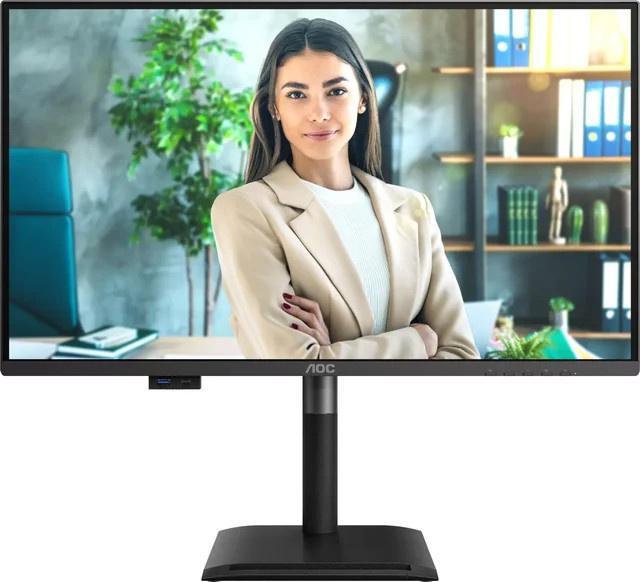 AOC Professional Q27P4U LED-Monitor mit 68,6 cm (27 Zoll) IPS-Panel, QHD 1440p, Schwarz, Anschlüsse: DisplayPort, HDMI, USB-C - Bild 1