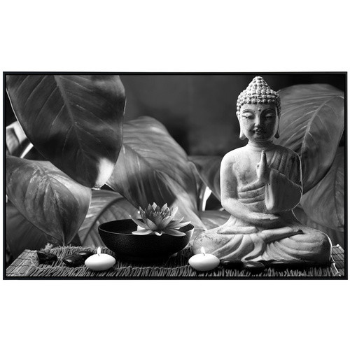 papermoon EcoHeat Infrarotheizung Buddha Figur Schwarz Weiss mit App-Steuerung und Überhitzungsschutz - Bild 2