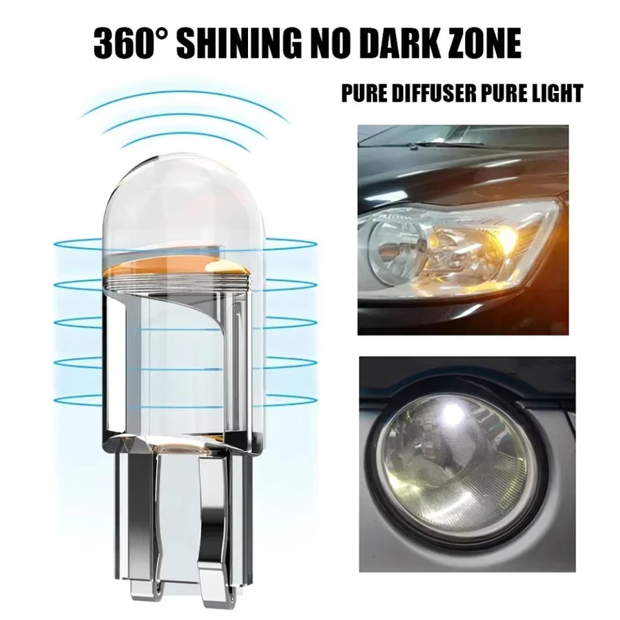 10 Stück T10 W5W LED Kennzeichenbeleuchtung Canbus COB Keilbirnen Weiß 12V - Bild 4