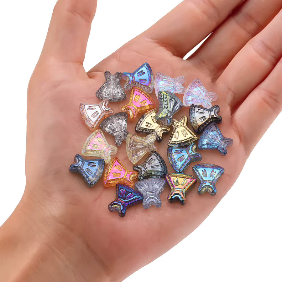 YUANZHIRUN Kristallglas-Anhänger, Kleiderform, Bunt, Unisex, 12 mm - Bild 2