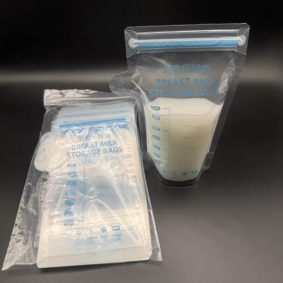 SLAIXIU BPA-freie Milch-Gefrierbeutel zur Aufbewahrung von Muttermilch und Babynahrung, transparent - Bild 3