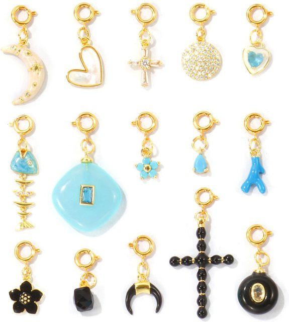 8seasons Anhänger Messing, 18K vergoldet, Gold, Unisex - Bild 1
