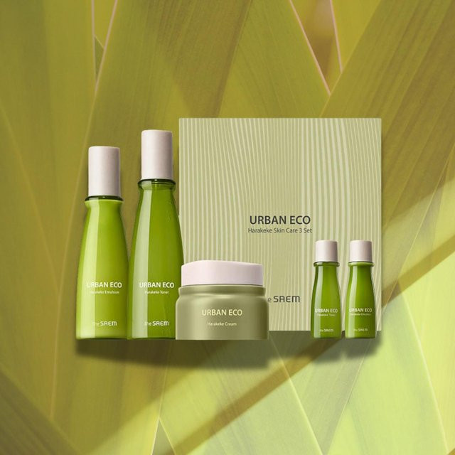 Das Saem Urban Eco Harakeke Deep Moisture Hautpflege-Set, 3 Stück, mit Harakeke-Wurzelextrakt - Bild 1