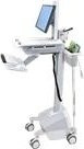 Ergotron StyleView SV42 Mobiler Visitenwagen in Grau und Weiß mit LCD Pivot und LiFe Powered für Bildschirme bis 24 Zoll, Arbeitsfläche B: 56,8 cm, T: 50,2 cm - Bild 1