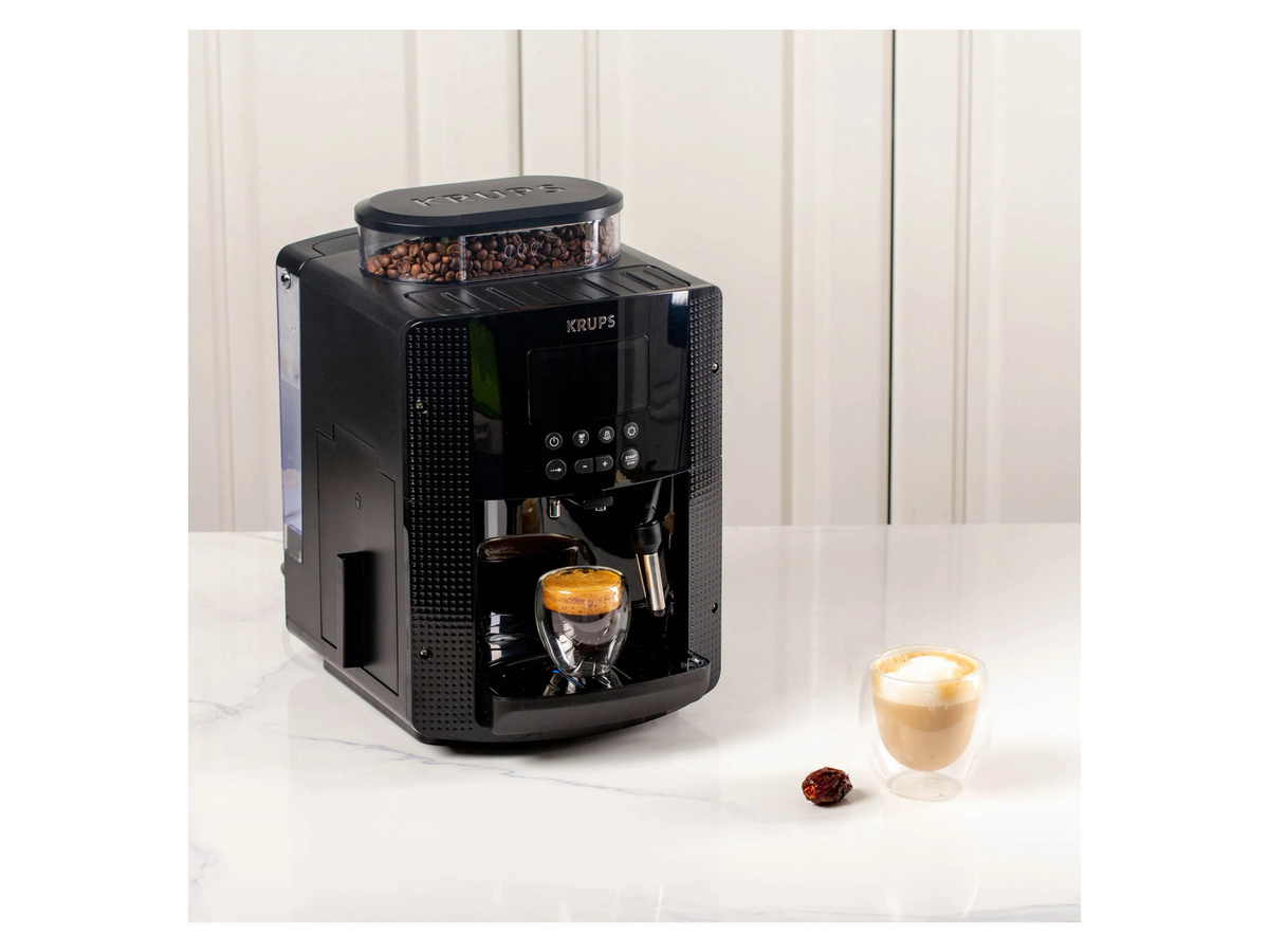 Krups Kaffeevollautomat Arabica Picto EA8108 in Schwarz mit Milchdüse - Bild 2