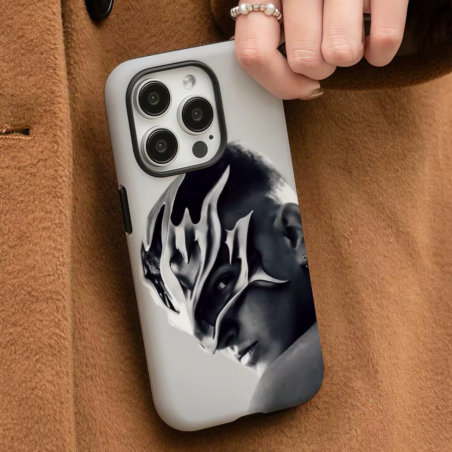 R-Recycelte J San Jorge Handyhülle für iPhone 17 16 15 14 13 12 Pro Max Plus in Weiß mit glänzender HD-Doppelschicht-Flüssighartschale - Bild 3