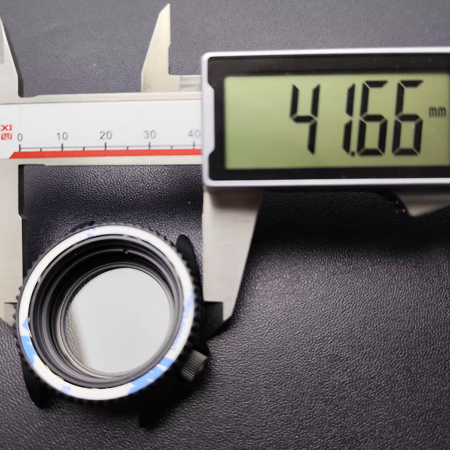 Dwayne Campbell Uhrengehäuse, Edelstahl, Schwarz, 42 mm, Herren - Bild 3