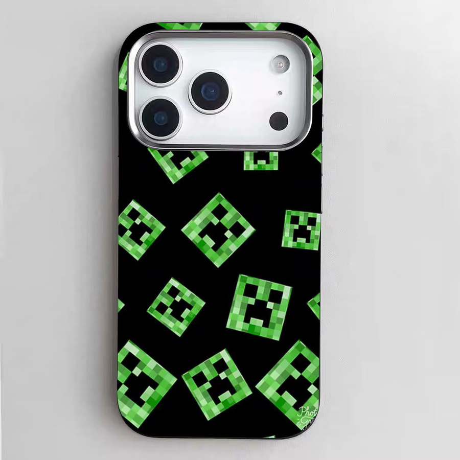 Game Mine-c-rafts Stoßfeste Handyhülle aus mattem PC für iPhone 11 bis 17 Pro Max Plus in Schwarz - Bild 2
