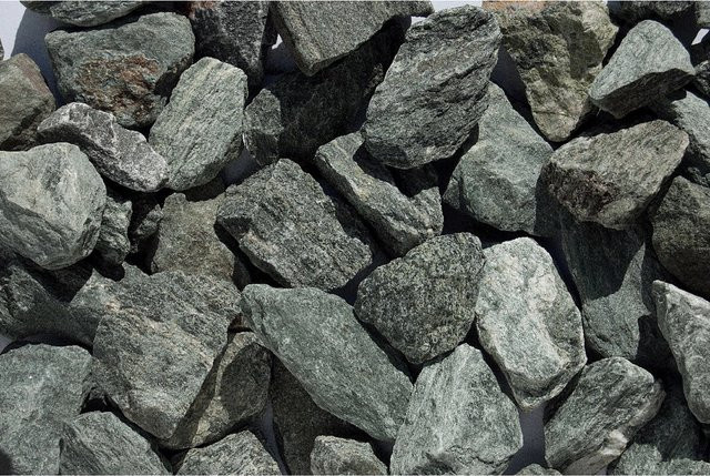 Grünschiefersplitt Glitzer-Grün 25 - 50 mm 1000 kg Big-Bag - Bild 1