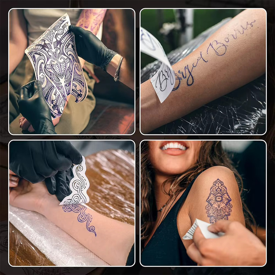 JUN.M Tattoo-Transferpapier im A4-Format mit 4 Schichten für DIY Tattoo-Schablonen - Bild 6