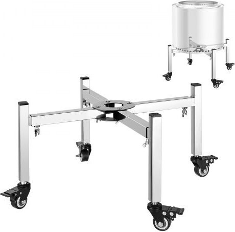 VEVOR Feuerschalenständer aus Edelstahl höhenverstellbar mit 4 Rollen für Solo Stove Bonfire Ranger Yukon und andere Feuerschalen, Höhe: 38 - 68,6 cm - Bild 1