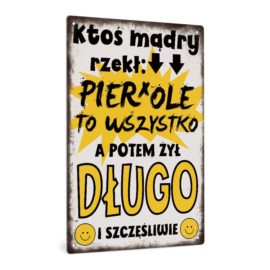 Putuo Decor Vintage Metallblechschild mit sarkastischem Zitat als Wandkunst-Dekor in Mehrfarbig - Bild 2