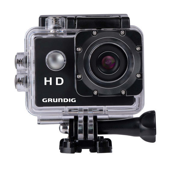 Grundig Action-Kamera in Schwarz mit HD 720p und USB-C Anschluss - Bild 1