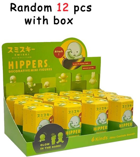 Yiran toy 1 Smiski Yoga Schlafzimmer Blind Box Actionfiguren Grün Nachtleuchtend - Bild 1