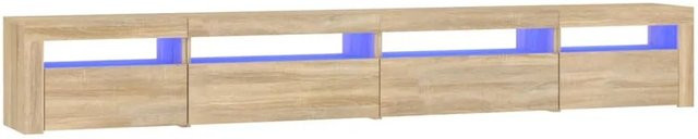 vidaXL TV-Schrank mit LED-Leuchten in Sonoma-Eiche, modern, B/T/H: 270 x 35 x 40 cm - Bild 1