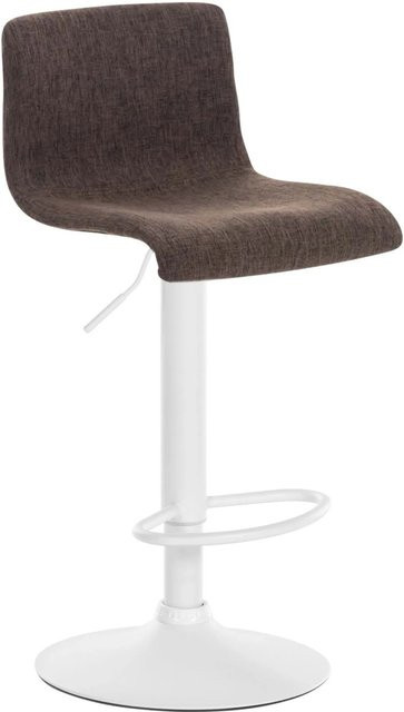 DELUKE Barhocker PESAN in Braun mit Lehne, höhenverstellbar und drehbar, B/T/H: 39 x 36 x 84 cm - Bild 1