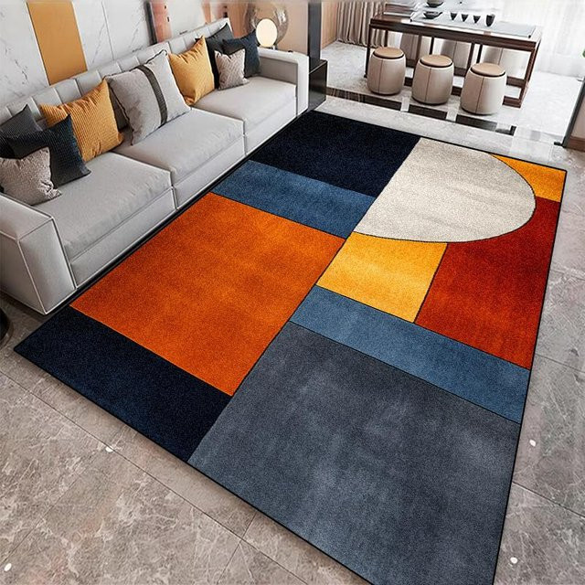 Moderner geometrischer Teppich von Wucifang Jewelry, weich und rutschfest, mehrfarbig, B/T: 200 x 300 cm - Bild 1