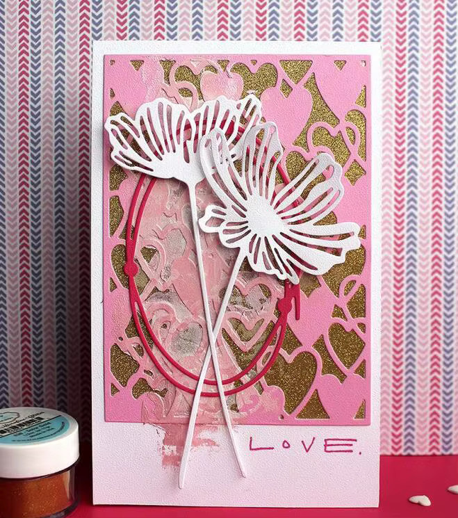 Metall Stanzform Blumenbaum Wolke für Scrapbooking und Papierhandwerk als Schneidwerkzeug und Prägeschablone - Bild 2