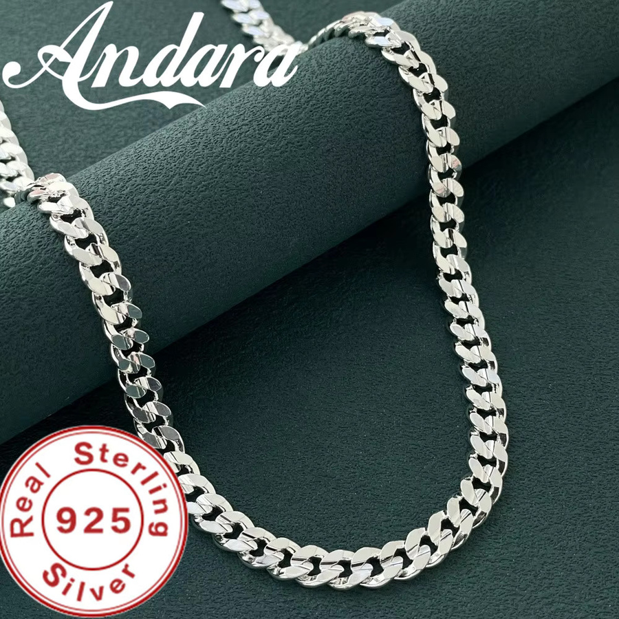 Andara Halskette 925 Silber, 7 mm, Unisex - Bild 2