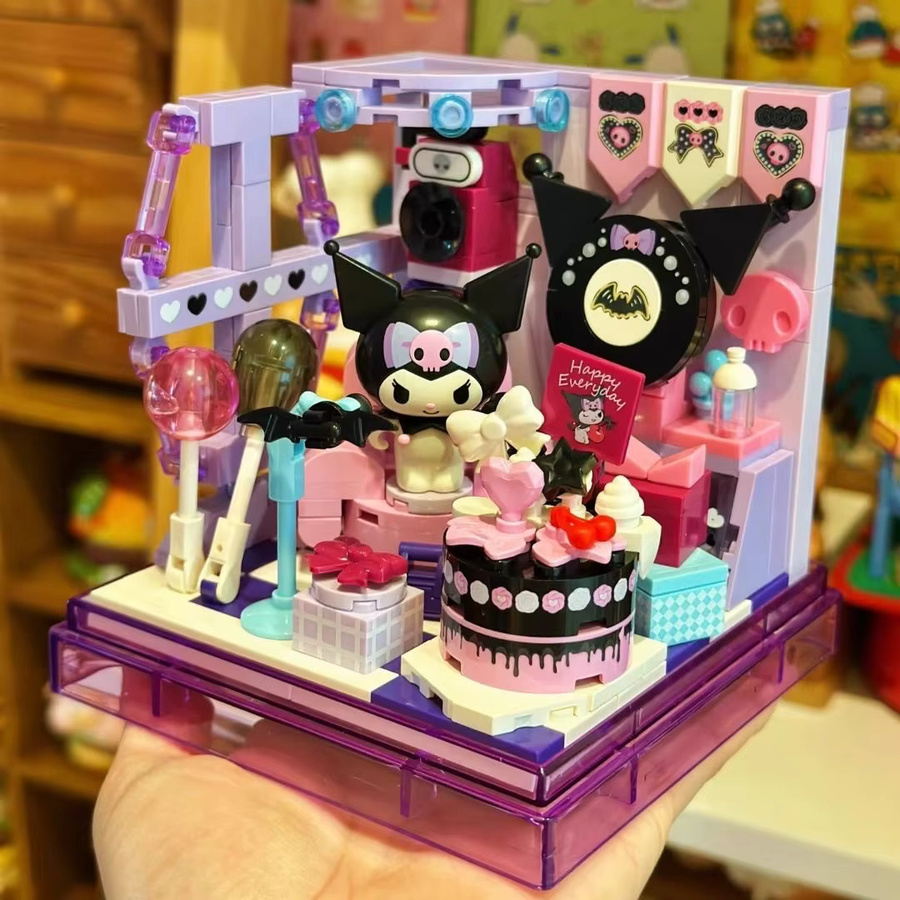 Area-X Sanrio Überraschung Blind Box Bausteine Mini Shop, Hello Kitty, Modell Dekoration Spielzeug - Bild 2