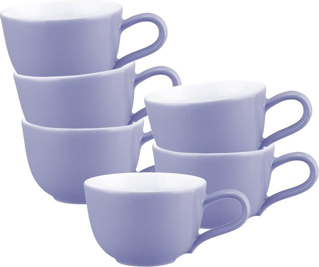 Seltmann Weiden Espressotassen Liberty Pure Colors aus Porzellan, Lila, 6er Set, 90 ml - Bild 1
