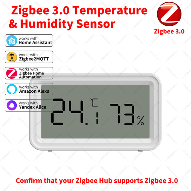CriticalZone Zigbee 3.0 Temperatur- und Feuchtigkeitssensor in Weiß (erfordert Zigbee-Hub) - Bild 1