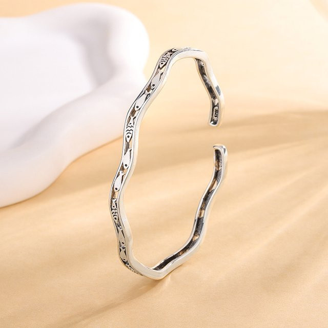 GaGa-Duck Armband, 925 Silber, Fisch-Design, Unisex - Bild 1