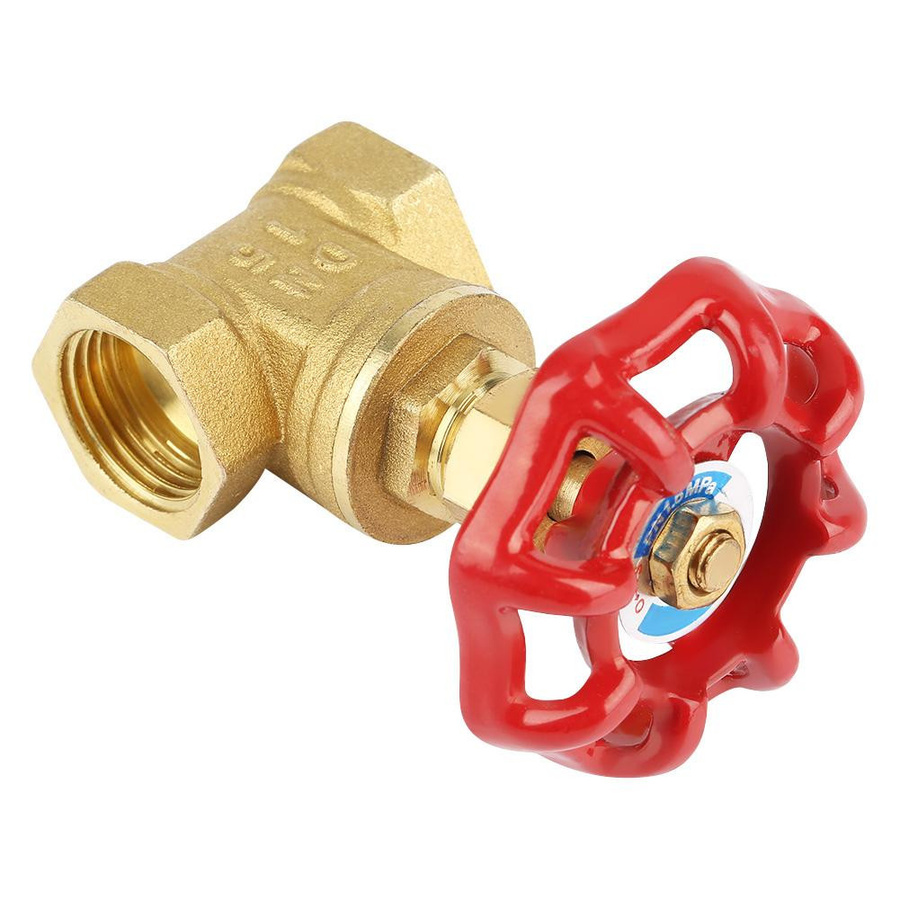 Koogeelife DN15 Messing Schieberventil in Gold, 1/2 Zoll BSPP, 2-Wege-Drehschieber für Wasser, Öl und Gas - Bild 2