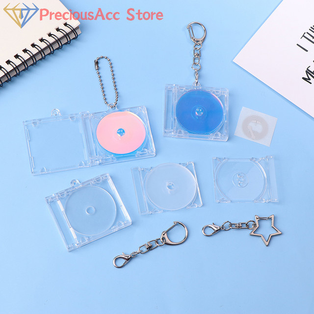 Velishy Schlüsselanhänger, Mini NFC Funktions-CD-Disc-Hülle, Unisex - Bild 1