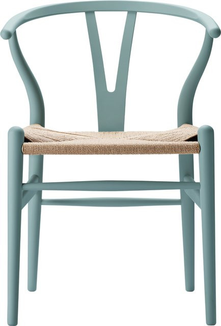 Carl Hansen & Søn CH24 Y Wishbone Stuhl Soft Edition von Ilse Crawford in Grün, lackiert - Bild 1