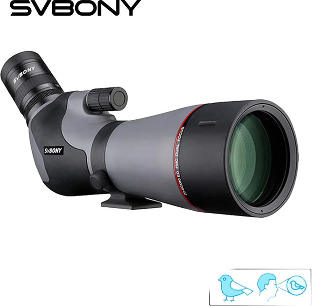 Svbony SV46P ED 20-60x80 Spektiv Fotografie Kit Teleskop in Schwarz, IPX7 wasserdicht und beschlagfrei für die professionelle Vogelbeobachtung - Bild 1