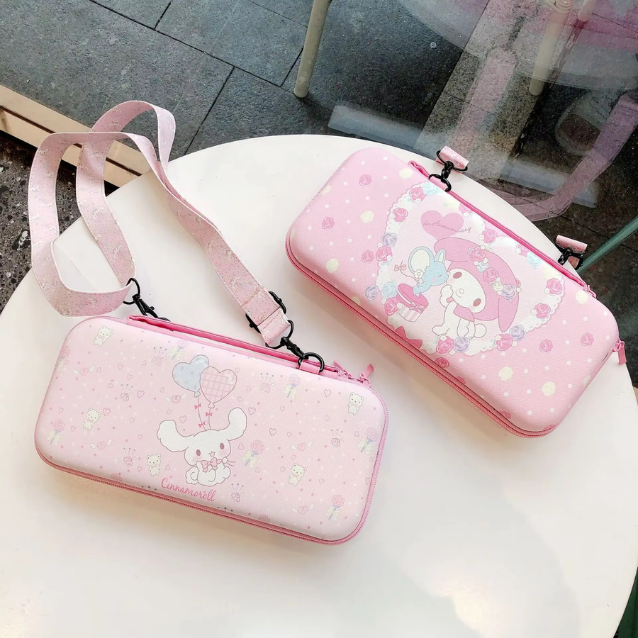 Sanrio Cartoon Umhängetasche für Nintendo Switch NS, OLED und Lite aus stoßfester PU-Hartschale - Bild 4