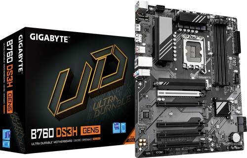 Gigabyte B760 DS3H GEN5 ATX Mainboard mit Intel B760 Chipsatz und LGA1700 Sockel in Schwarz - Bild 1