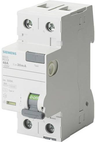 Siemens FI-Schutzschalter RCD 5SV3112-6 in Weiß - Bild 1