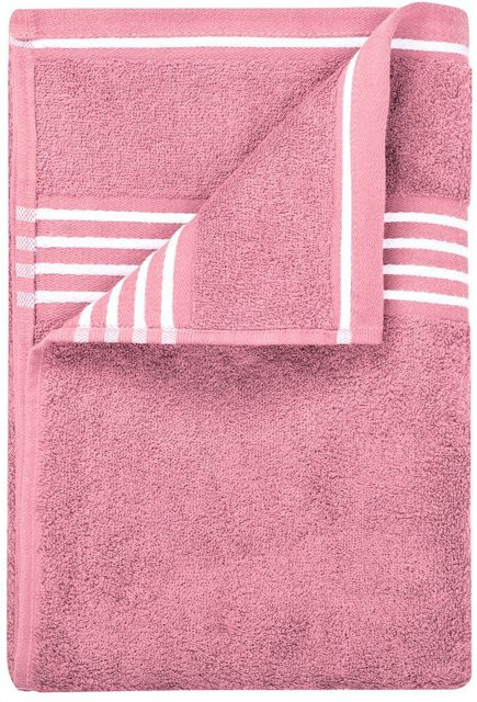 GÖZZE Duschtuch Rio aus Baumwolle in Pink, B/H: 70 x 140 cm - Bild 1