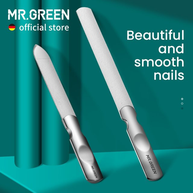 MR.GREEN Doppelseitige Nagelfeile aus Edelstahl, Unisex - Bild 1