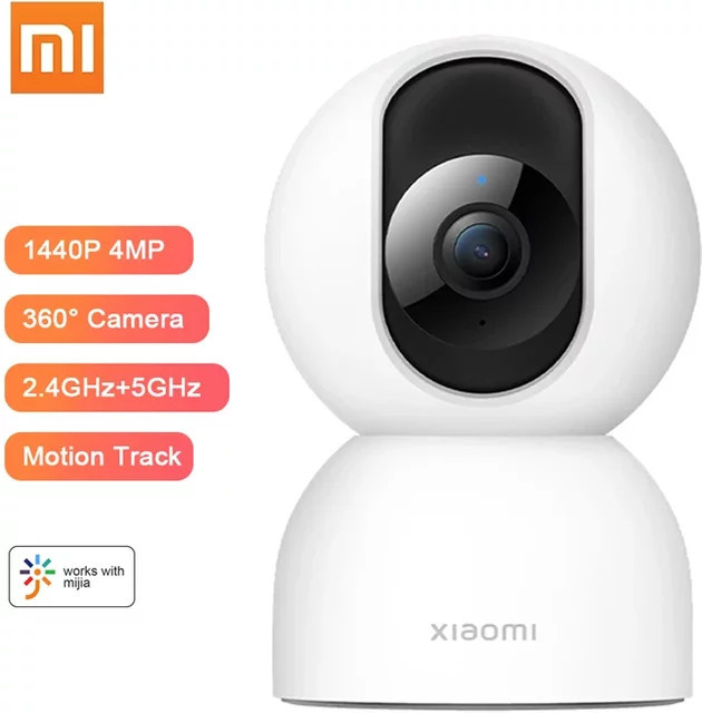 Xiaomi Mi Smart Kamera 2 PTZ 360 Farbverlauf 1440P WiFi IP Webcam in Weiß - Bild 1
