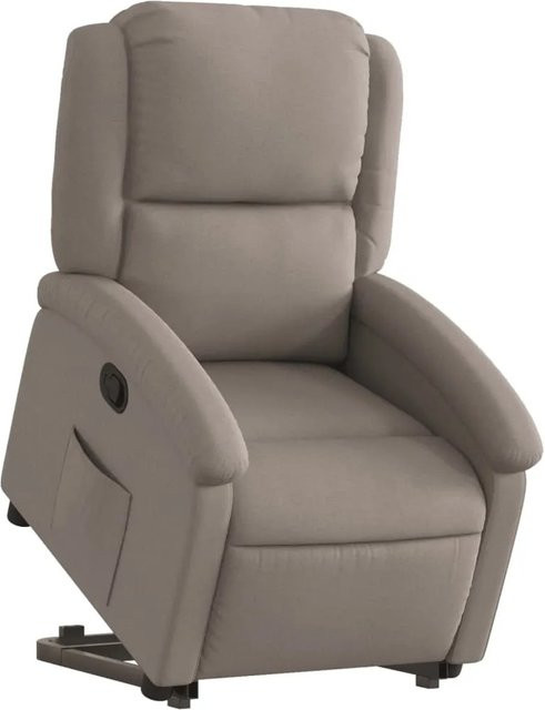 vidaXL Relaxsessel mit Aufstehhilfe für Senioren in Taupe aus Stoff - Bild 1