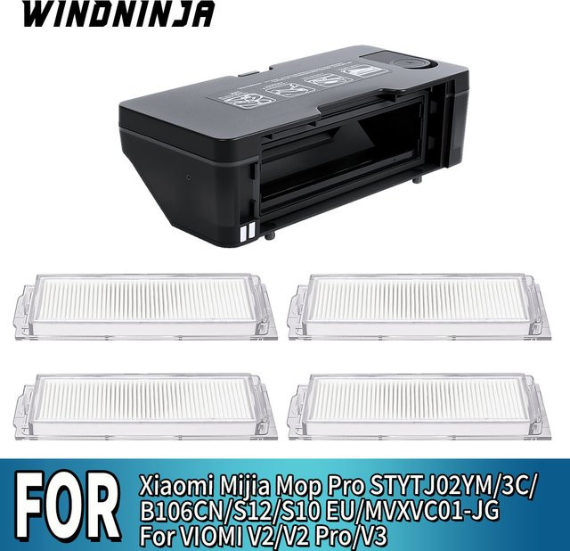 2-in-1 Wassertank und Staubbehälter mit Filter für Xiaomi Mop Pro STYTJ02YM, 3C, B106CN, S10 EU und VIOMI V2, V2 Pro, V3 Roboterstaubsauger - Bild 1