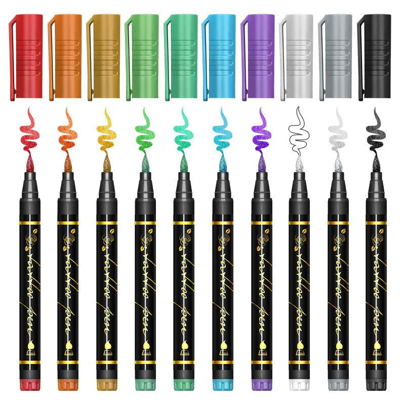 Temporärer Tattoo-Stift, 10 Farben, Set - Bild 8