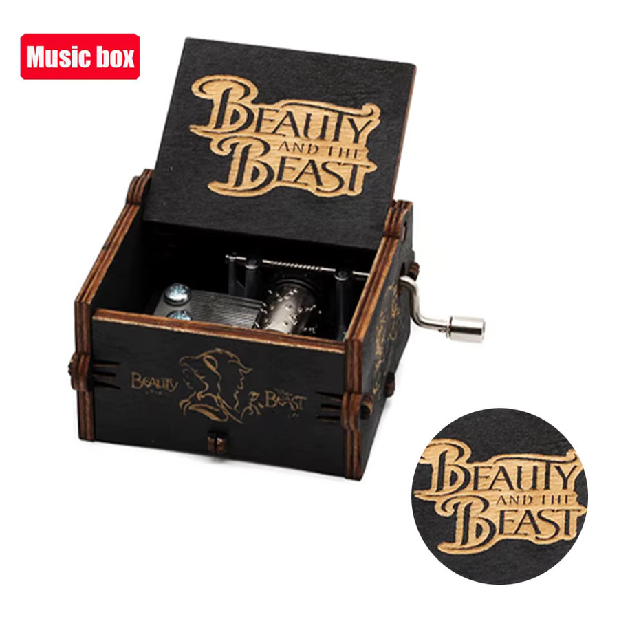 Bandai Musikboxen, Dinosaurier, Holz - Bild 3