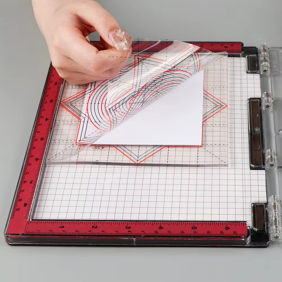 Rutschfeste Mehrzweck-Klebermatten aus Photopolymer für Stempelpositionierungswerkzeuge und Kartonhandwerk, transparent, Breite: 12,07 cm, Tiefe: 15,24 cm, Höhe: 1,52 cm bis 2,16 cm - Bild 2