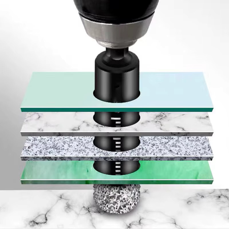 RSMXYO 10-teiliges Diamantbohrer-Set mit 6 mm Sechskantschaft für Porzellan, Granit, Fliesen und Marmor - Bild 5
